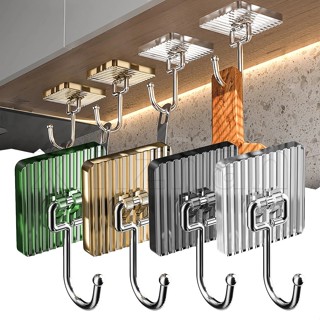 1 ชิ้น อะคริลิคใส ตะขอติดผนัง หรูหรา ห้องครัว ห้องน้ํา ชั้นว…