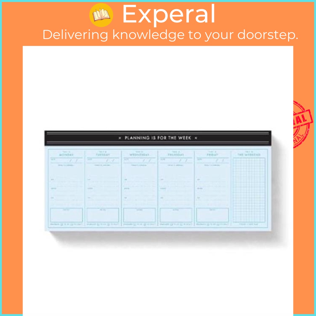 Planer Is For The Week Weekly Planner Pad โดย Galison (ฉบับสหราชอาณาจักรปกอ่อน)