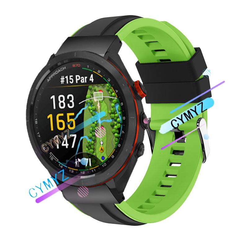 for Garmin Approach S70 สาย สายนาฬิกาสายซิลิโคน สายสำรอง Garmin Approach S70 S70 S62 S60 สายรัด สายร