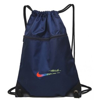 กระเป๋าเป้สะพายหลัง ผ้าตาข่าย แบบผูกเชือก เหมาะกับเล่นกีฬาฟุ…