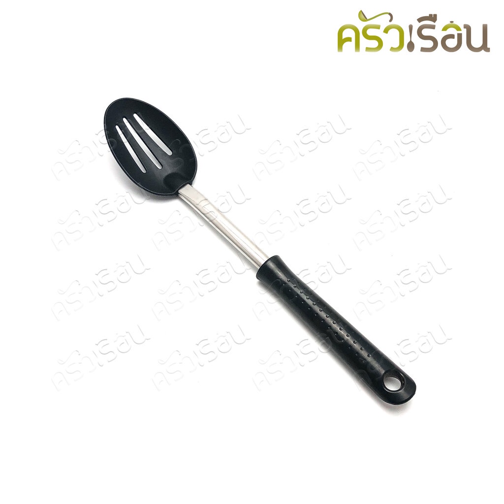 Zebra ทัพพีโปร่ง Nylon Healthy 34 x 6.6 CM. ตราหัวม้าลาย 103102