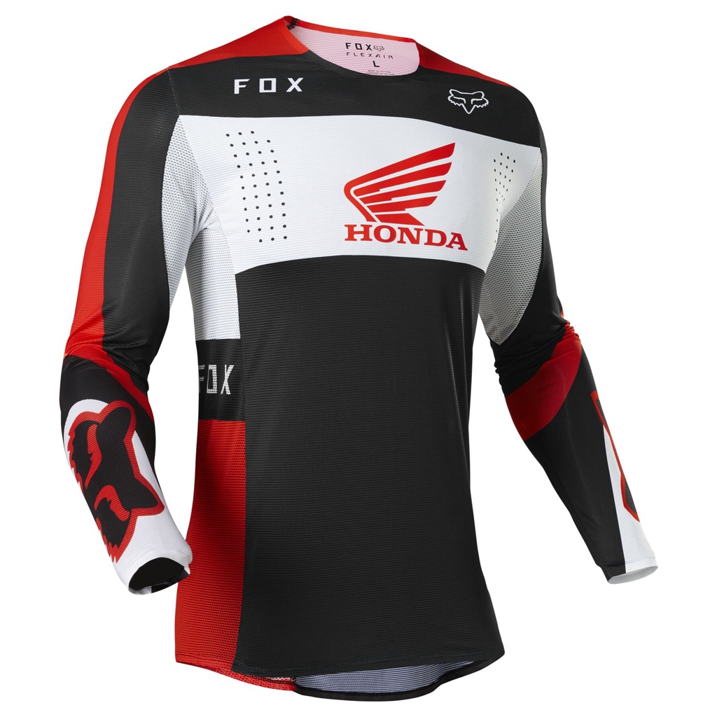 เสื้อยืดแขนยาว ระบายอากาศได้ดี ลายรถจักรยานยนต์วิบาก Honda Downhill สําหรับผู้ชาย