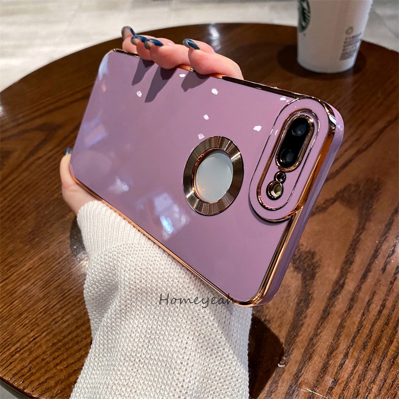 เคสโทรศัพท์ซิลิโคน แบบนิ่ม ชุบไฟฟ้า กันกระแทก สําหรับ iPhone 7Plus 8Plus 7 8 X XR Xs Max 11 Pro Max SE