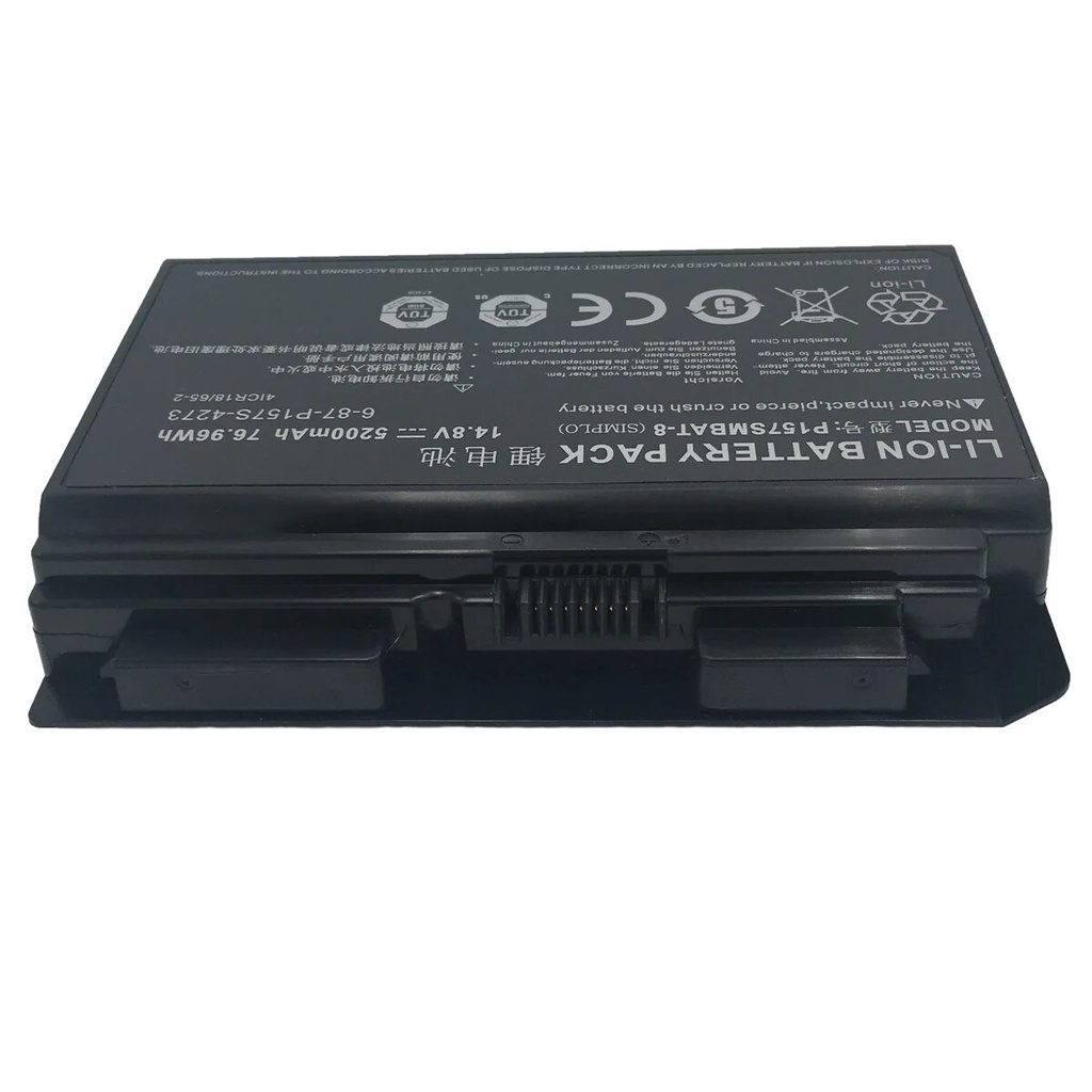 แบตเตอรี่แล็ปท็อป P157SMBAT-8 6-87-P157S-4272  Clevo Terransce P177 P157SM Hasee K780E K780G-i7 D1 1