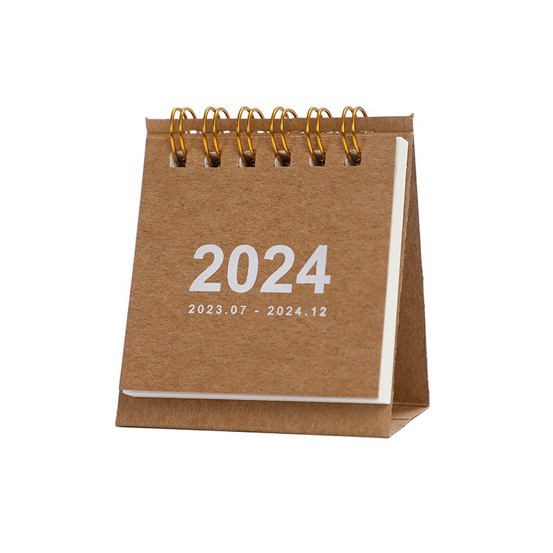 ปฏิทินตั้งโต๊ะขนาดเล็กแบบพกพา 2024 ปี