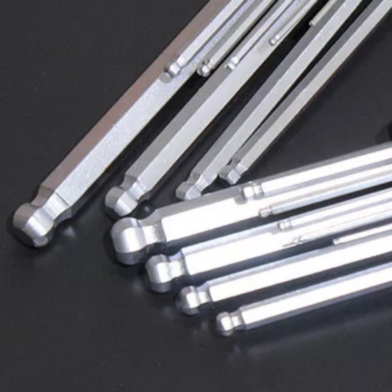 ชุดประแจอัลเลน หกเหลี่ยมหัวบอล แท้ หกเหลี่ยมเหล็กแข็งเกรด (CR-V) 9 ตัว/ชุด ประแจแอล ชุดตัวแอล ประแจหกเหลี่ยม - รูปที่ 6