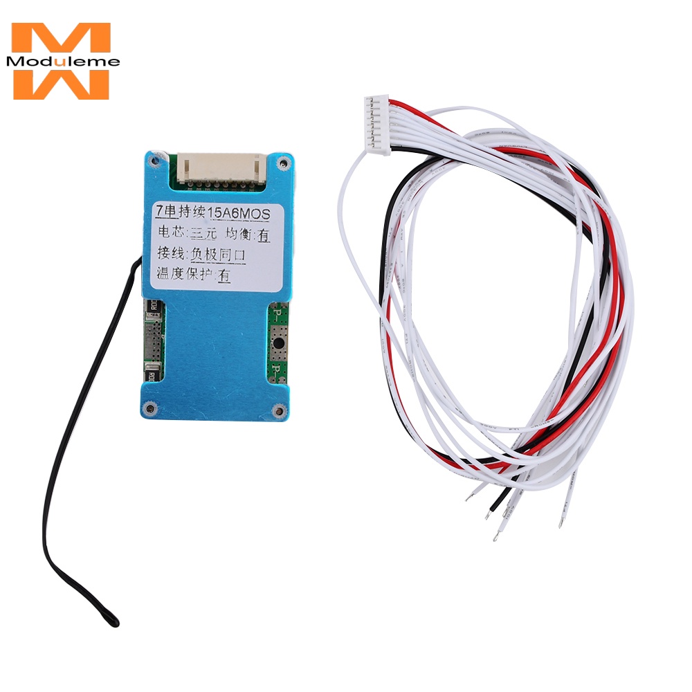 บอร์ดแบตเตอรี่ลิเธียม 24V 20A 7S L-ithium 18650 BMS พร้อมฟังก์ชั่นป้องกันที่เสถียร สําหรับการชาร์จ