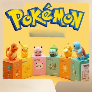 💥 จัดส่งจากประเทศไทย 💥โมเดลฟิกเกอร์ Pokemon Pikachu Gengar Psyduck Snorlax Bulbasaur Slowpoke Pokémon น่ารัก ของขวัญ สําหรับตกแต่งบ้าน รถยนต์ 6 ชิ้น ต่อชุด