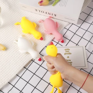 สกุชชี่ น้องเป็ดน่ารัก ช่วยบรรเทาความเครียด ตกแต่ง ของเล่นบีบ สําหรับเด็ก และผู้ใหญ่