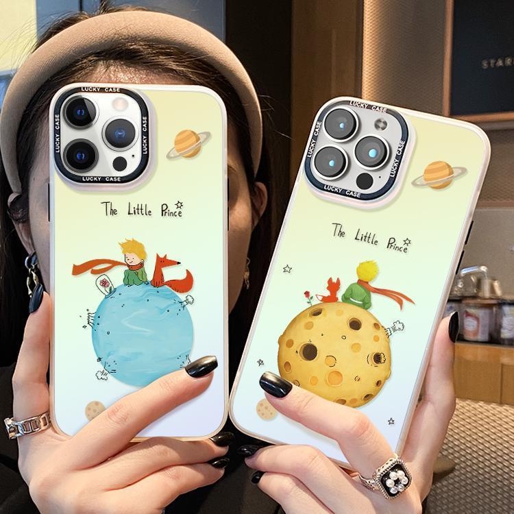 พร้อมส่งในไทย การ์ตูน เจ้าชายน้อย เคสไอโฟน11/12/13/14 iphone 15/xr/xs pro max เรียบง่ายและน่ารัก สีออโรร่า TPU case
