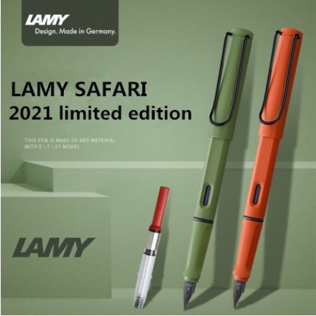 【จัดส่งในวันเดียวกัน】ปากกาหมึกซึม Lamy Safari Terra Red Savannah ของแท้ สไตล์เยอรมัน ระดับไฮเอนด์ 2021