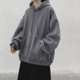 ZITYCOD&จัดส่งในกรุงเทพฯ เสื้อแขนยาวมีฮู้ด มีฮู้ด ทรงหลวม แขนยาว ผ้าหนาดีใส่สบาย รุ่น