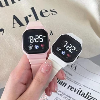 ITOPUPBEAUTY นาฬิกาดิจิตอล LED, สายซิลิโคนกันน้ําเด็กนาฬิกาสปอร์ต,แฟชั่นกลางแจ้ง Spaceman นาฬิกาข้อมืออิเล็กทรอนิกส์ผู้ชายผู้หญิงนักเรียน