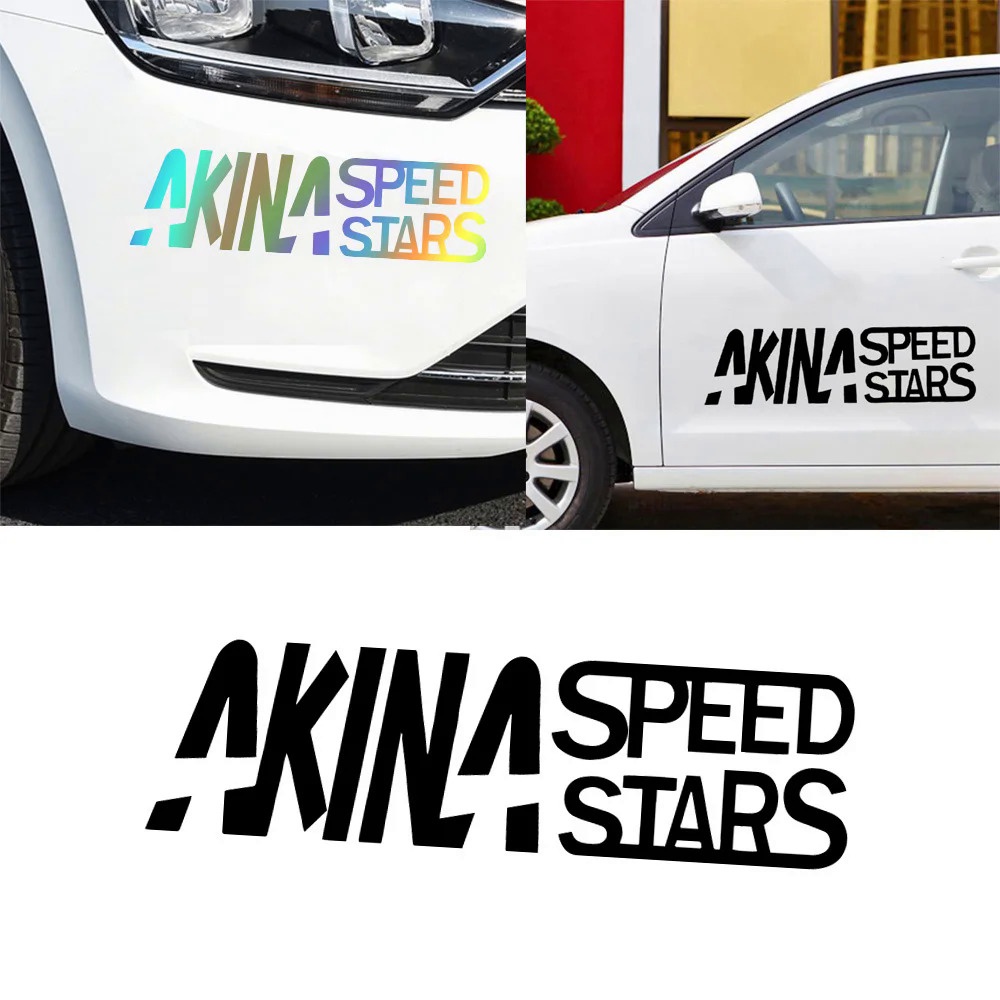 Fashion AKINA SPEED STARS Car Sticker Frase Vinyl For Car Automobile Stickers Cars Accessories Water