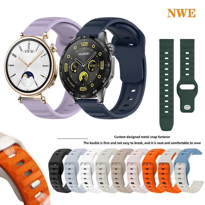 สายนาฬิกาข้อมือซิลิโคน 18 มม. 20 มม. 22 มม. สําหรับ Huawei Watch GT4 41 มม. 46 มม. GT3 SE Pro GT2 42 มม. 46 มม. GT 2 2E 3 4