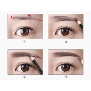 ของแท้ ดินสออายไลเนอร์ แบบกันน้ำ สําหรับแต่งหน้าเขียนคิ้ว เนื้อดีดินสอเขียนคิ้ว ติดทนนาน สีน้ำตาลเข้มธรรมชาติ กันน้ำ นสอ