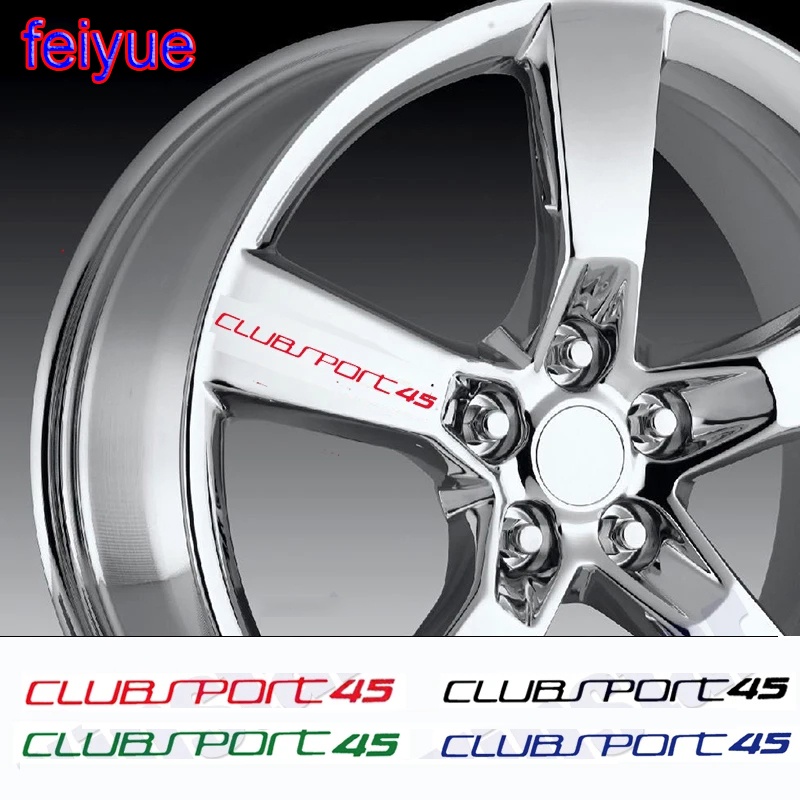 4pcs Clubsport 45 ขอบรถสติกเกอร์สําหรับ Volkswagen Golf5 Golf 6 Golf 7.5 MK6 MK7 MK5 MK4 MK3 MK2 Gol