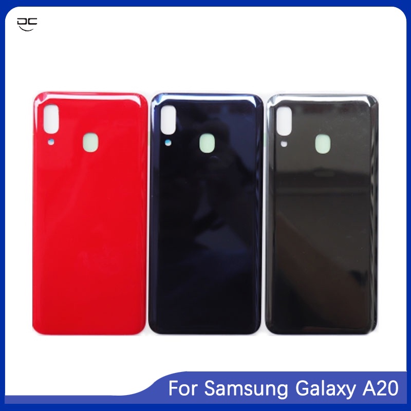 สําหรับ Samsung Galaxy A20 A205 A205F SM-A205F ฝาหลังแบตเตอรี่
