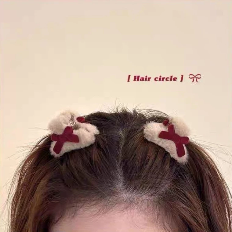 กิ๊บหนีบผมโบว์ขนาดเล็ก สไตล์เกาหลี แฟชั่นฤดูหนาว thumbnail 3