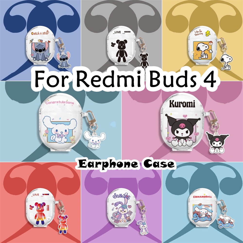 พร้อมส่ง!นําไปใช้กับ Redmi Buds 4 เคส Case เคสหูฟัง ใส การ์ตูน สนูปปี้ ซิลิโคนนุ่ม เคส เคสหูฟัง