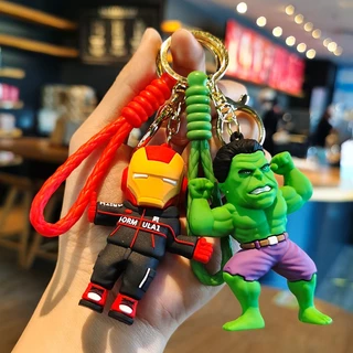 ของที่ระลึก // พวงกุญแจ การ์ตูนกัปตันอเมริกา สไปเดอร์ ไอรอนแมน มาร์เวล พวงกุญแจ อเวนเจอร์ส จี้ตุ๊กตา ของขวัญ