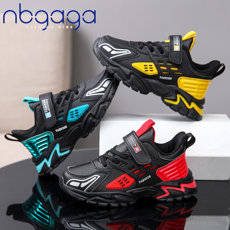 Sport Kids รองเท้าผ้าใบ Girls & Boys รองเท้าลําลองสําหรับเด็ก PU Non Slip แฟชั่นรองเท้าเทนนิสขนาด 28-40