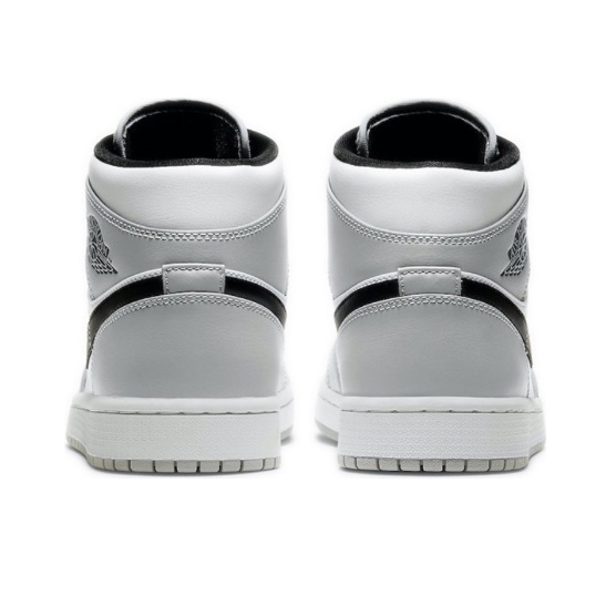 ของแท้ 100 %  Jodan Air Jordan 1 Mid'Light Smoke Grey' soot Sports shoes style แฟชั่น