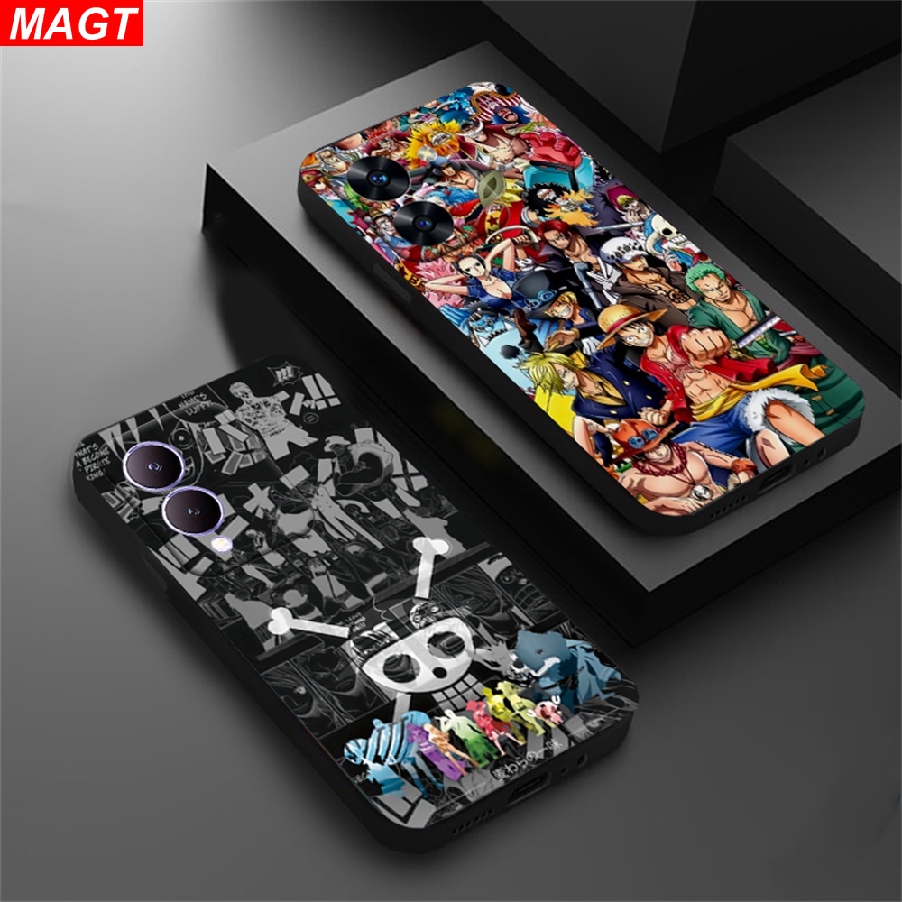 เคสโทรศัพท์มือถือ แบบนิ่ม ลายการ์ตูนอนิเมะวันพีช สําหรับ VIVO Y17S Y27 Y36 Y02 V27E Y16 Y35 Y33S Y22S Y21T Y21S Y33S Y11 Y12 Y15 Y17 Y12S Y12A Y15S Y15A Y20S Y20i Y19 Y91C Y30 Y50Manga