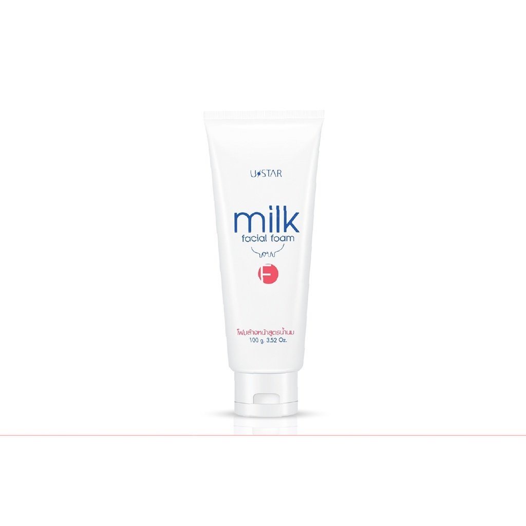 ♦️ของแท้·ส่งด่วน·ถูก♦️Ustar Milk Facial Foam #01530 : ยูสตาร์ โฟมล้างหน้า มิลค์ เฟเชี่ยล โฟม x 1 ชิ้น dayse