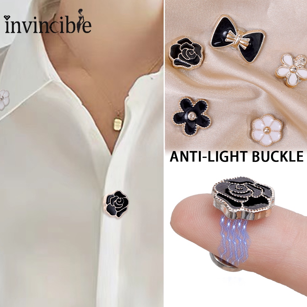เข็มกลัดแม่เหล็กติดปกเสื้อ ประดับโบว์ แบบมองไม่เห็น DIY