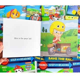 12 Books Set Paw Patrol Phonics Box Set (PAW Patrol) Educational English Picture Book for Kids Baby Bedtime Story Book