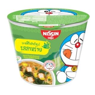 Nissin นิสชิน มินิคัพ บะหมี่กึ่งสำเร็จรูปเด็ก มาม่า ลายโดเรมอน ขนาด 40 กรัม มี 5 รสชาติ