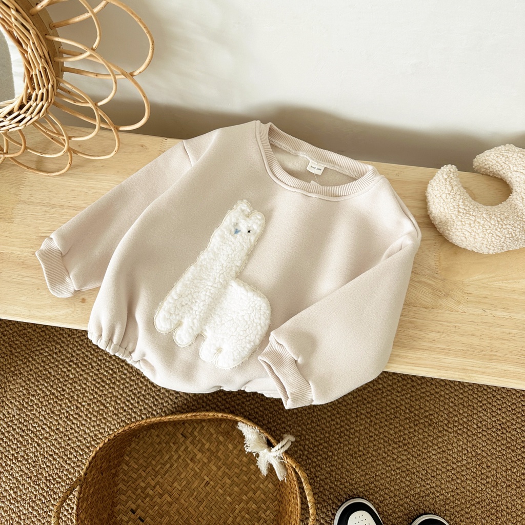 ชุดจั๊มสูทรอมเปอร์ ผ้ากํามะหยี่ ให้ความอบอุ่น แฟชั่นฤดูหนาว สําหรับเด็กผู้หญิง และเด็กผู้ชาย 2024