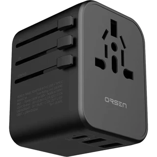 [ส่งไว] Orsen by Eloop C18 หัวแปลงปลั๊กไฟ 25W Max Universal Travel Adapter หัวชาร์จ