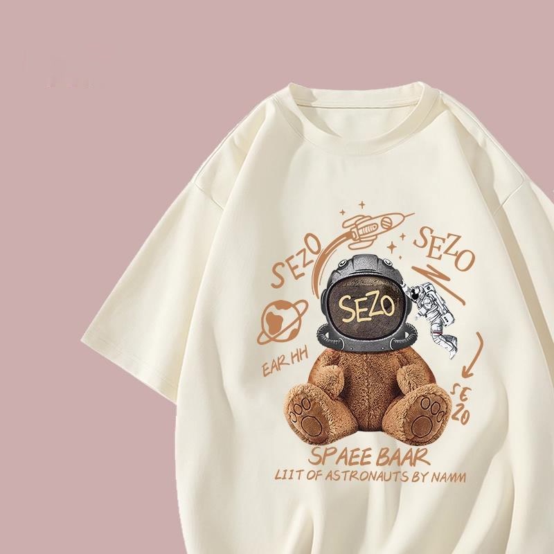 [ส่งจากโรงงาน]ออก24ชั่วโมง OOOK เสื้อยืด oversize ผ้าคอตตอน 100% ใส่สบายๆ น่ารัก สไตล์เกาหลี #0051