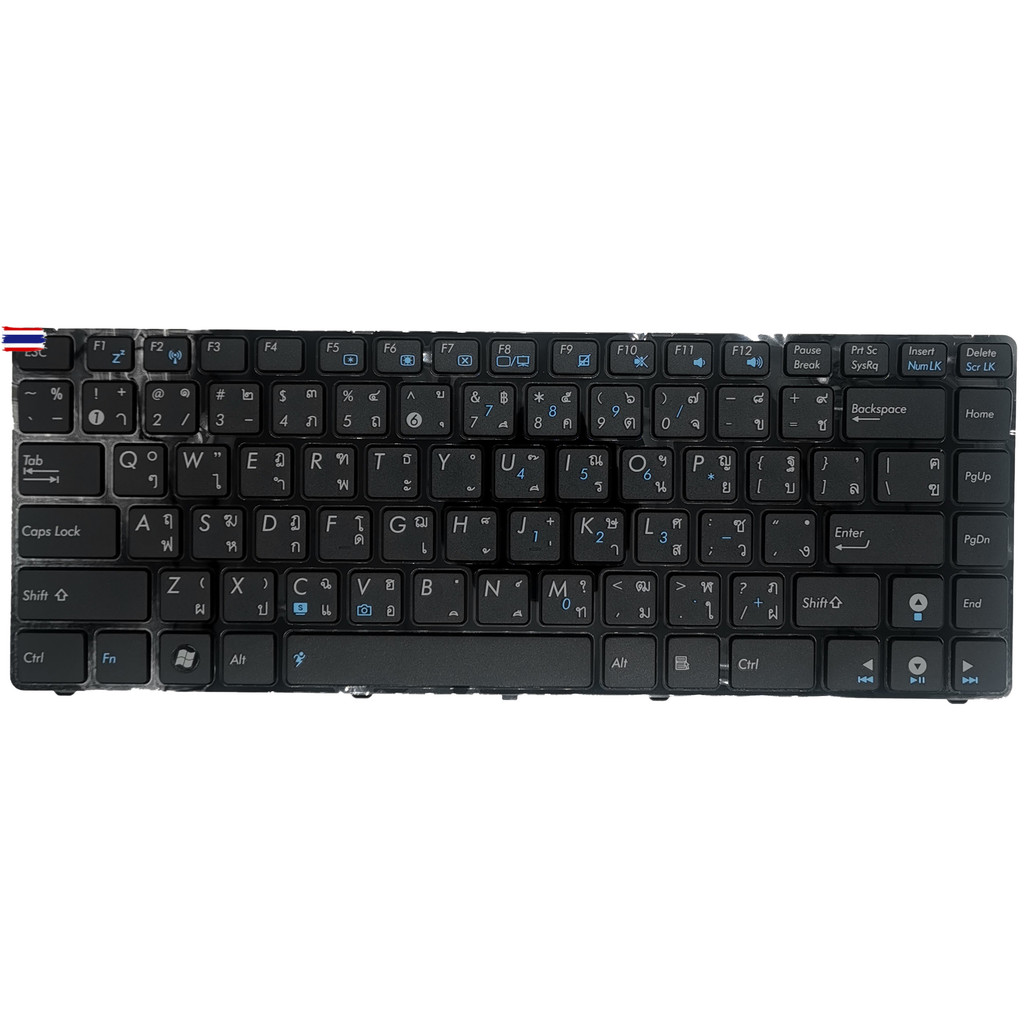 KEYBOARD ASUS คีย์อร์ด เอซุส    U36  U36J  X43B  A43S   A42   K42   A42J    X42  K43S   UL30   Thai/