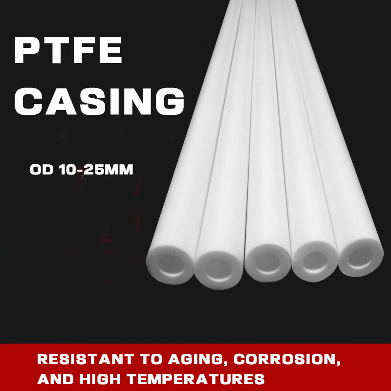 PTFE Hollow Rod เส้นผ่านศูนย์กลางภายนอก 10-25 มม. PTFE Sleeve PTFE Hard Tube IFA3