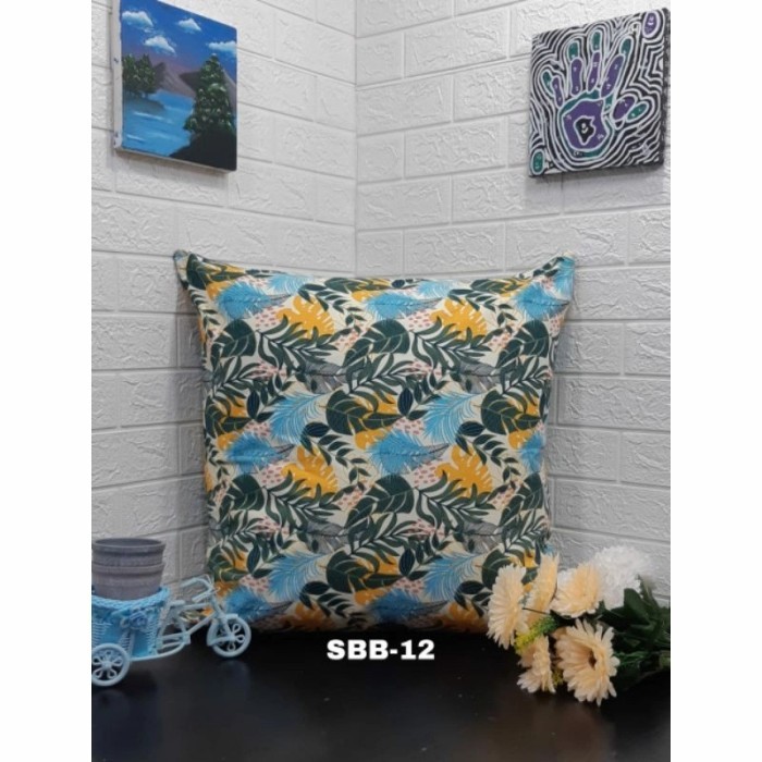 [ปลอกหมอนอิงโซฟาขนาดใหญ่ 50x50, 60x60, 70x70 Canvas - SBB 12, 40 x 40 cm