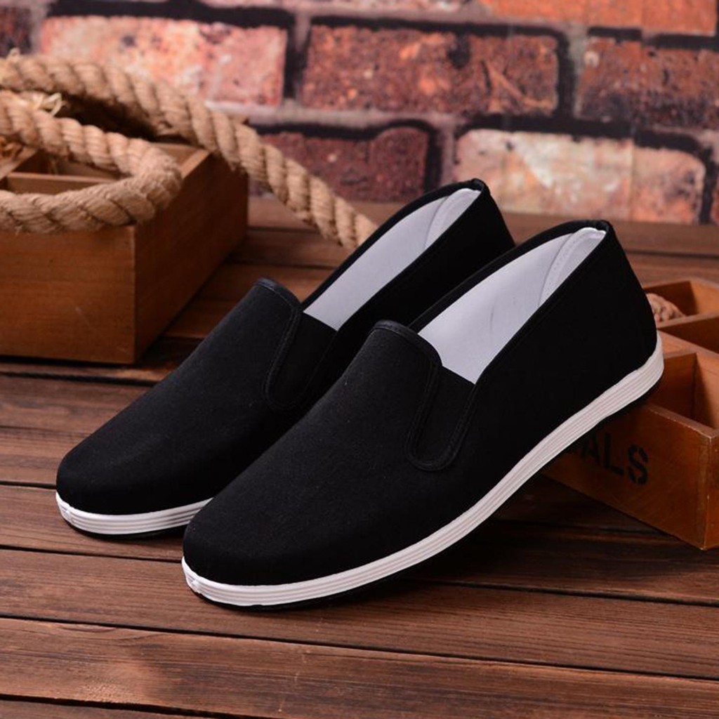 [unjitsh] รองเท้าผ้าจีนโบราณ Kung Fu Tai Shoes Loafer