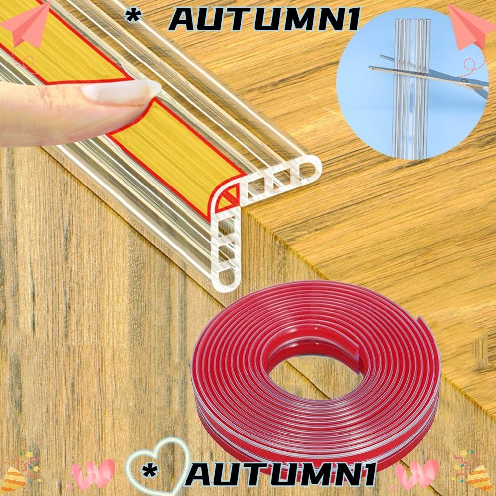 Autumn1 Baby Proofing, Anti Collision PVC Corner Guard Strip, โปร่งใส L Type Soft Table Edge Protector
