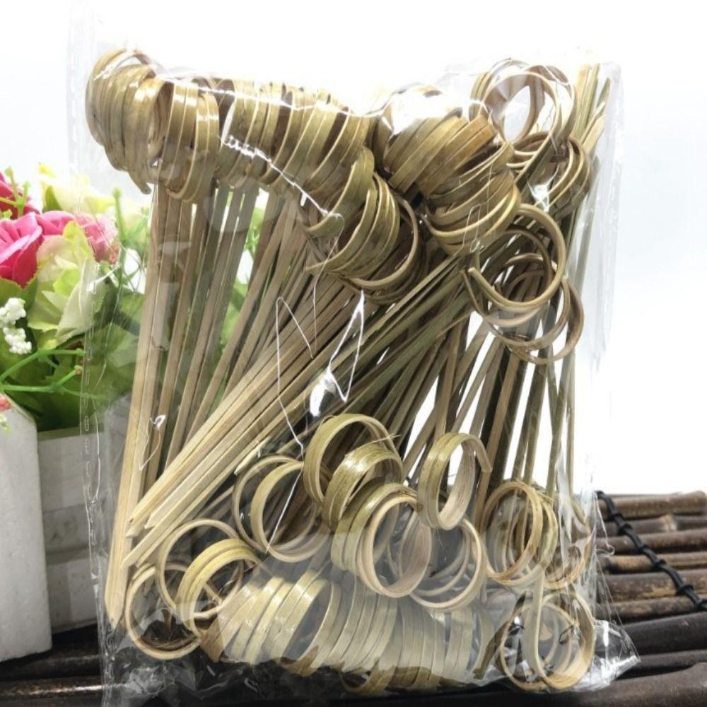 ไม้หยิบไม้จิ้มฟัน ซิลวี, ไม้เสียบไม้ไผ่ 100 ชิ้น/ถุง, ไม้ไผ่ที่เป็นมิตรกับสิ่งแวดล้อมตกแต่ง - รูปที่ 5