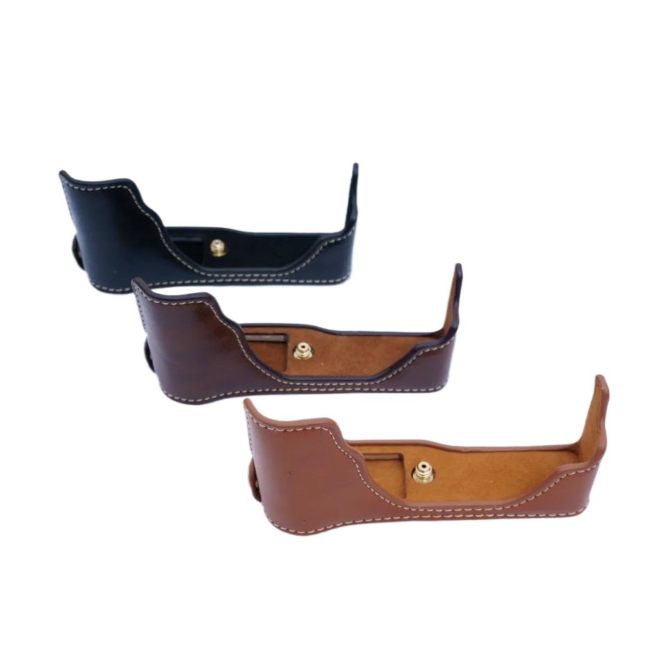 ฝาครอบกระเป๋ากล้องหนัง PU สําหรับ Fujifilm X70