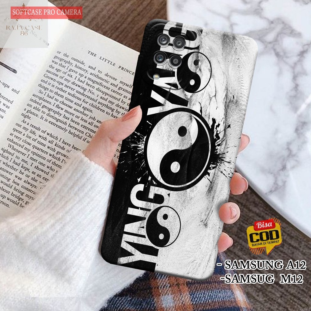 เคส HP Samsung Galaxy A12 / Samsung M12 - Rajacase - Samsung A12 / M12 Phone Case - เคส YINYANG Moti