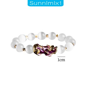 [Sunnimix1] สร้อยข้อมือ ประดับลูกปัด ฮวงจุ้ย เปลี่ยนสีได้ สําหรับทุกเพศ ทุกวัย