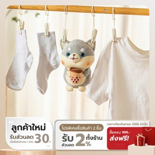 [ทักแชทรับโค้ด] COCOGU กิ๊บหนีบผ้า (แพ็ค 12 ชิ้น) - คละแบบ คละสี