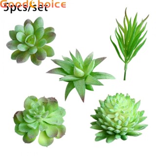 Artificial Succulents Plant 5pcs/set Plastic Realistic Home/Office Decor