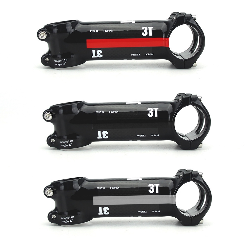 คอแฮนด์จักรยานเสือภูเขา คาร์บอนไฟเบอร์ 3T 3K 60 70 80 90 100 110 มม.