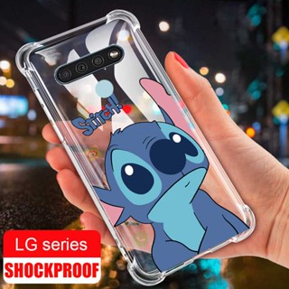 เคสโทรศัพท์มือถือแบบเจลลี่ ใส กันกระแทก ลายการ์ตูน Stitch สําหรับ LG K51 K51s K41s K61 Q51 K50 K50s K40s K42 K52 K62 K92 5G K22