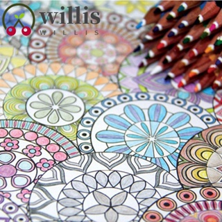 Willis Datura สมุดระบายสี ภาพวาดกราฟฟิติ Zen Mandalas Kill Time Put Color on Montessori ของขวัญสําหรับเด็ก