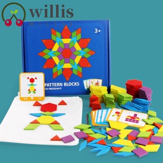 Willis บอร์ดไม้ปริศนา ขนาดเล็ก 155 ชิ้น พร้อมกระเป๋าจัดเก็บ ของเล่นเสริมการเรียนรู้เด็กก่อนวัยเรียน